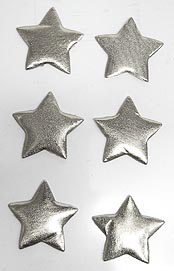 Sticker Sterne 3cm silber